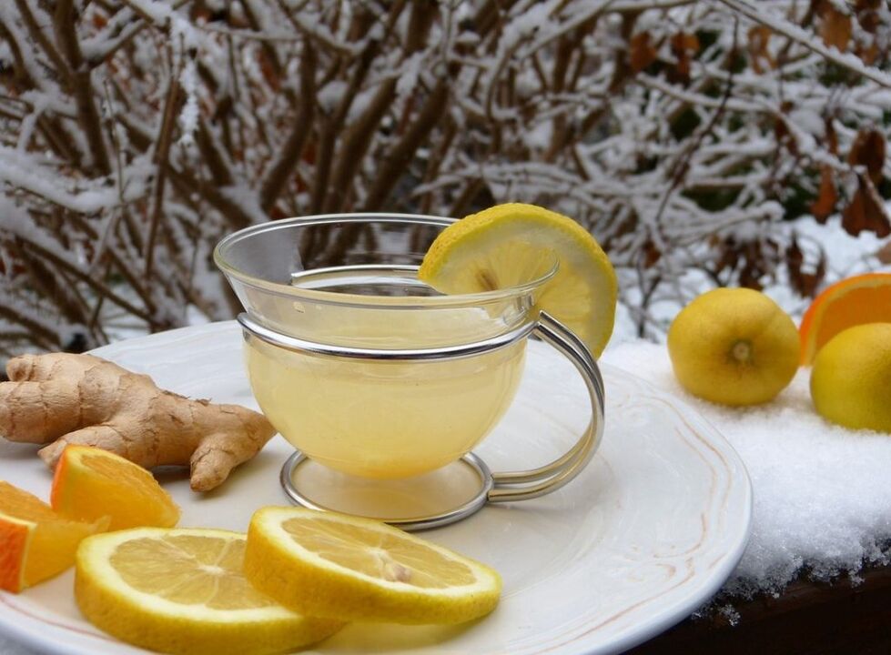 ginger-based lemon tea for strength